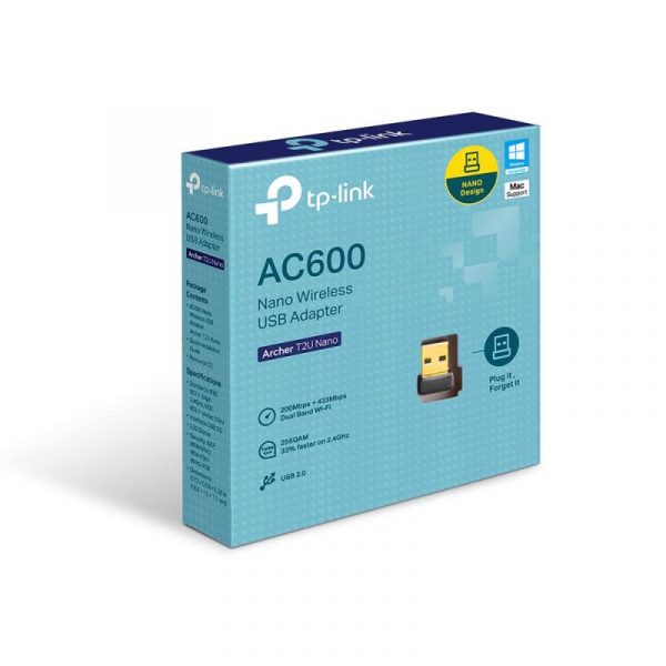 Adaptor wireless TP-Link, ARCHER T2U NANO; AC600 Dual-band, USB 2.0; - imagine 7