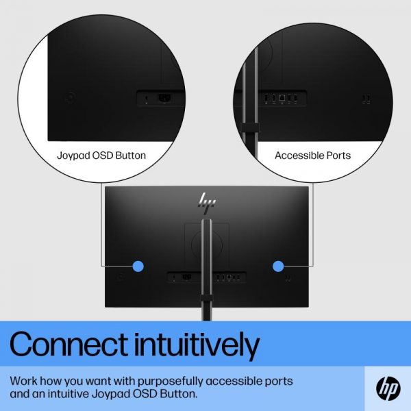 Monitor 27" HP EliteDisplay E27 G5, LED, IPS, FHD 1920x1080, - imagine 5