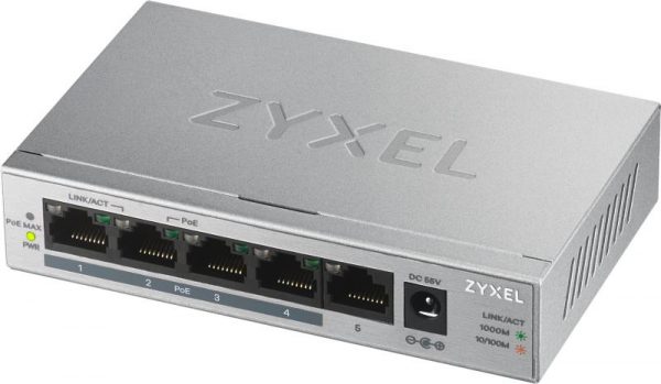 Switch Zyxel GS1005-HP, 5 Port, 10/100/1000 Mbps - imagine 3