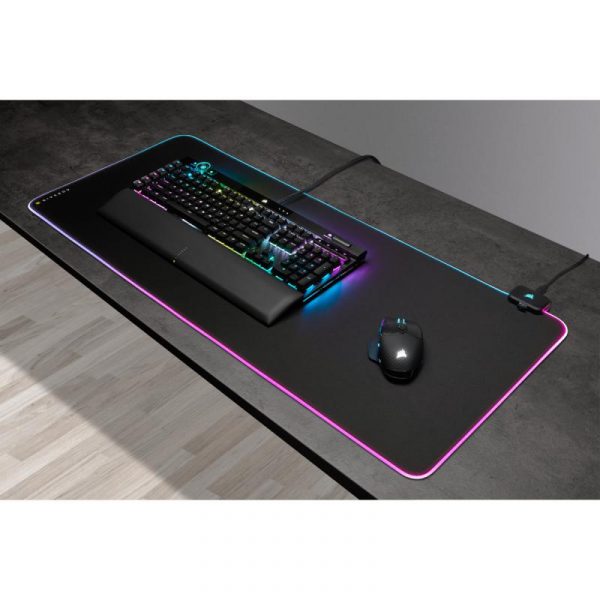 Mousepad Gaming Corsair MM700 RGB Extended, CLOTH BLACK - imagine 8