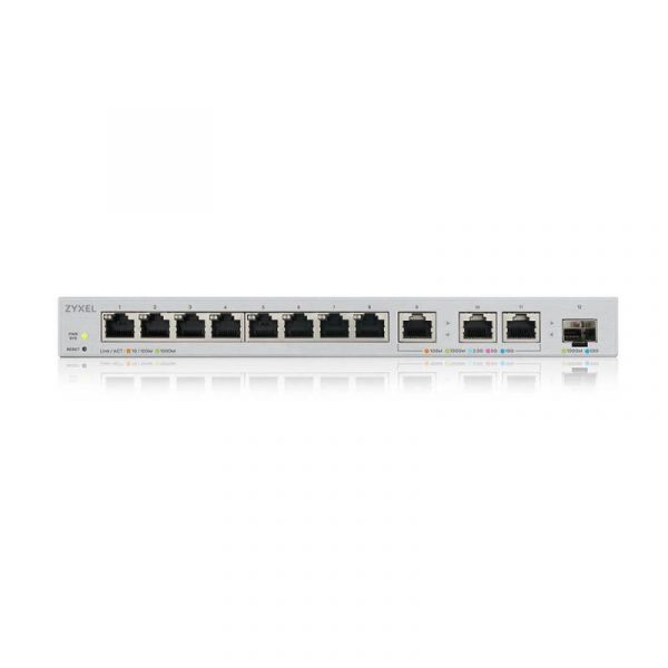 XGS1210-12, 12-Port Gigabit webmanaged Switch with 8 port 1G + - imagine 8