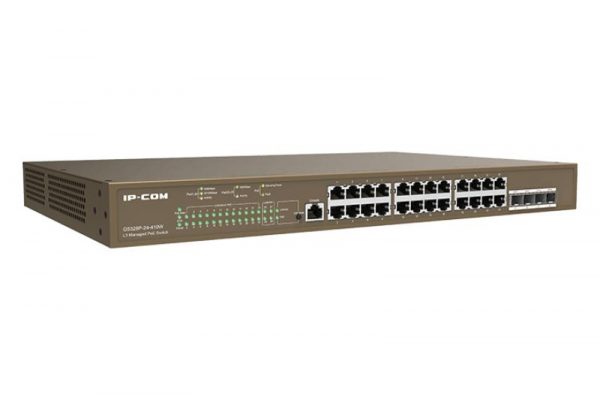 IP-COM switch G5328P-24-410W, 24-Port Gigabit Ethernet managed L3 POE switch,; - imagine 5