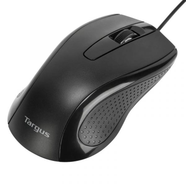 Targus Mouse Antimicrobial cu fir, full size, optic, negru - imagine 8