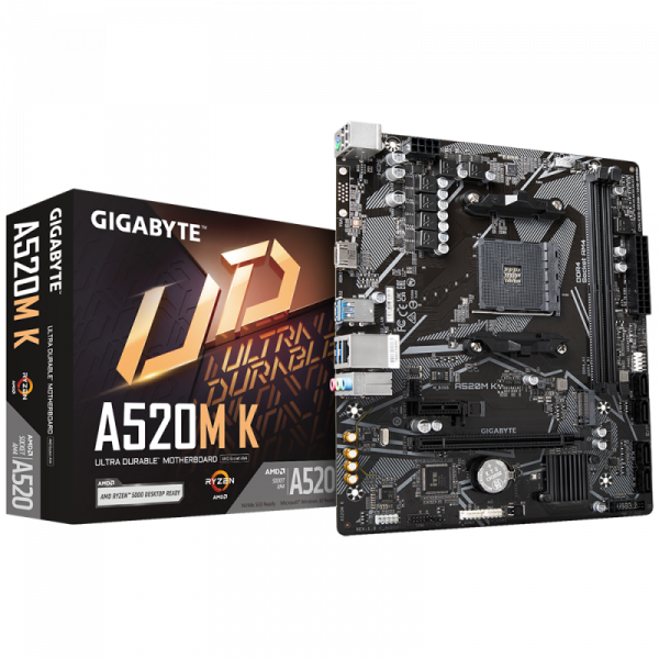 Placa de baza Gigabyte A520M K AM4 DDR4 - imagine 6