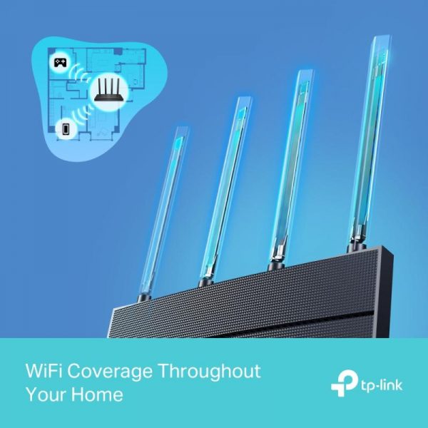 TP-LINK Wireless Router AX1500 WI-FI6, DUAL-BAND, ARCHER AX12; Standarde wireless: - imagine 11