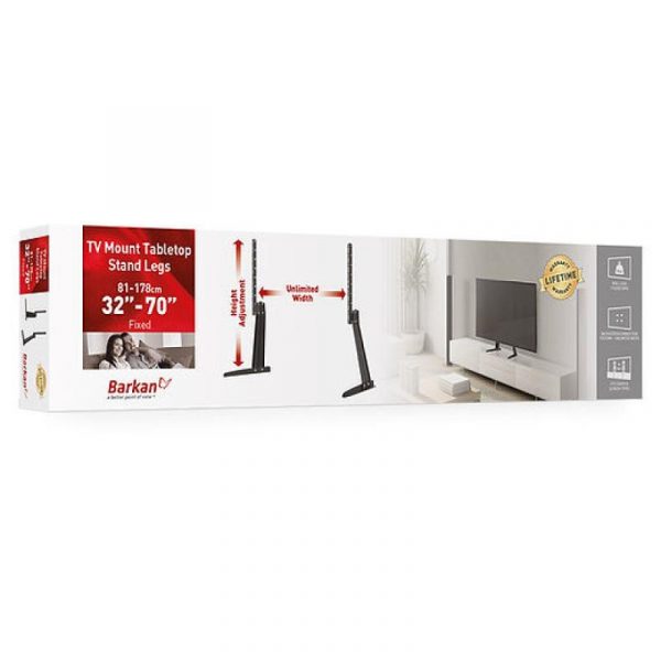 Suport TV de birou, Barkan S40, Fix, 32"-70", VESA 800x400, - imagine 8