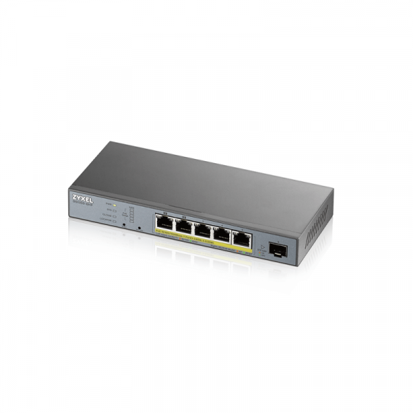 Switch Zyxel GS1350-6HP-EU0101F, 5 port, 100/1000 Mbps - imagine 3