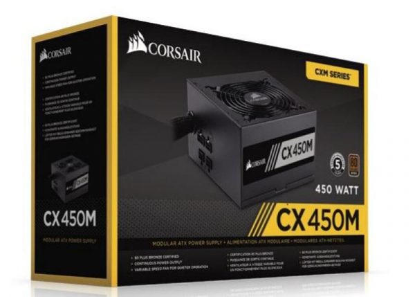 Sursa Corsair CX-M Series CX450M, semi-modulara, 80 Plus Bronze, 450W - imagine 11