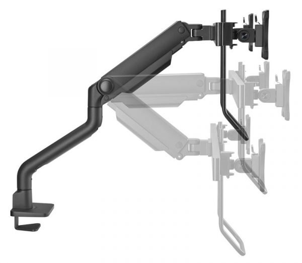Brat dublu monitor Neomounts DS75S-950BL2; pentru display-uri cu diagonale 17"-32", - imagine 10