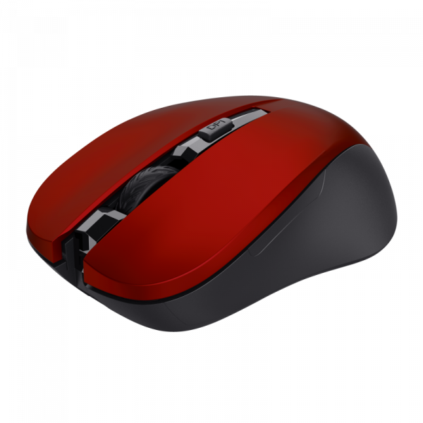 Mouse Trust Mydo Silent Click, Wireless, rosu - imagine 6