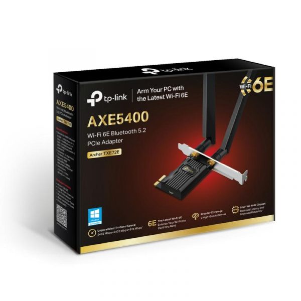 Adaptor wireless TP-Link, Archer TXE72E, AX5400, 2 x antene externe - imagine 10