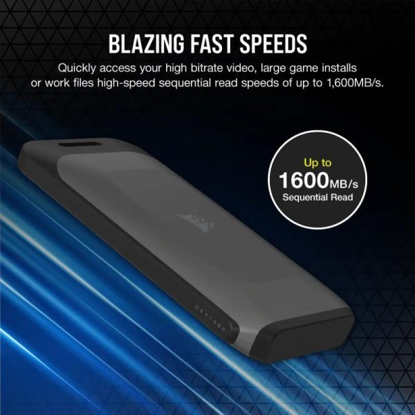 SSD Portabil Corsair EX100U 1TB, viteza de citire 1600MB/s, viteza - imagine 7