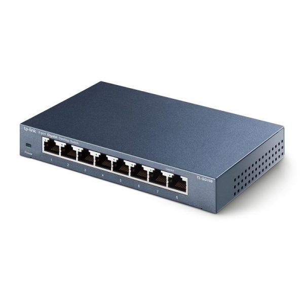 Switch TP-Link TL-SG108, 8 port, 10/100/1000 Mbps - imagine 6