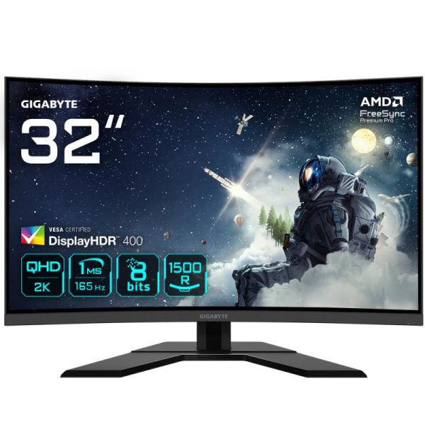 Monitor LED Gigabyte G32QC A-EK, 31.5inch, QHD VA, 1ms, 165Hz, - imagine 4