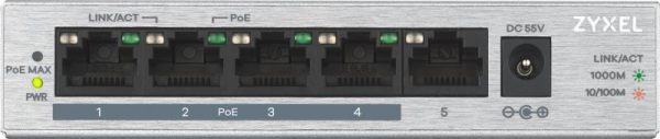 Switch Zyxel GS1005-HP, 5 Port, 10/100/1000 Mbps - imagine 4
