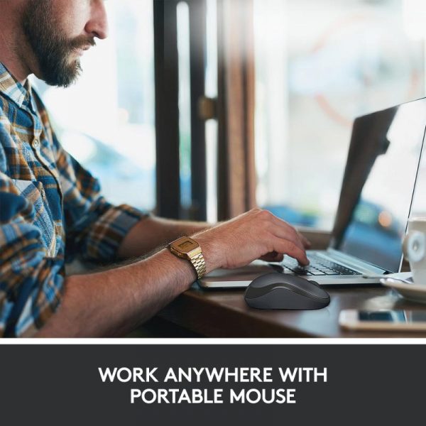 Mouse Logitech M220, silent, charcoal - imagine 15