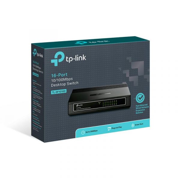 Switch TP-Link TL-SF1016D, 16 port, 10/100 Mbps - imagine 8