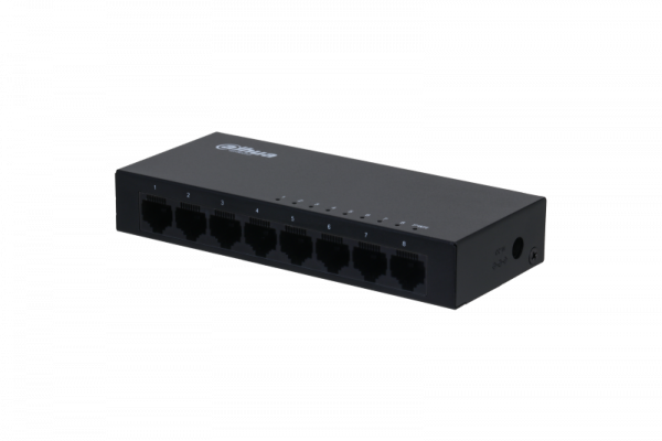 Switch Dahua PFS3008-8GT; 8 ports 10/100/1000Mbps; 186mm×106mm×33mm; Common Mode 4KV; - imagine 5