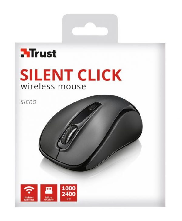 Mouse Trust Siero Silent Click, Wireless, negru - imagine 15