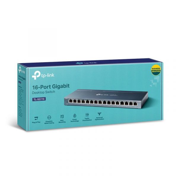 Switch TP-Link TL-SG116, 16 port, 10/100/1000 Mbps - imagine 6