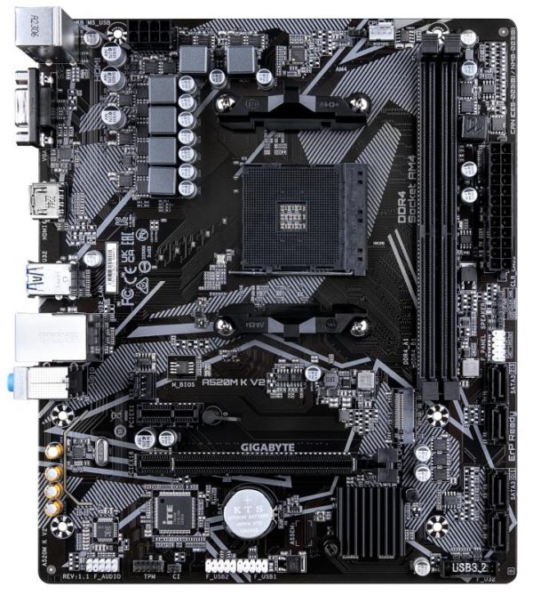 Placa de baza Gigabyte A520M K V2 AM4 - imagine 8