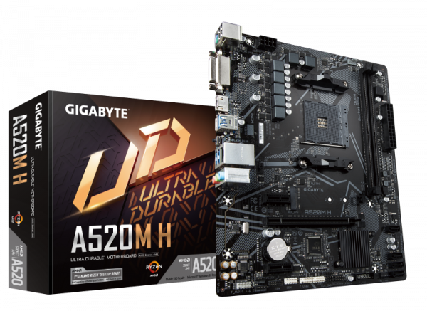 Placa de baza Gigabyte A520M H, Socket AM4 - imagine 5