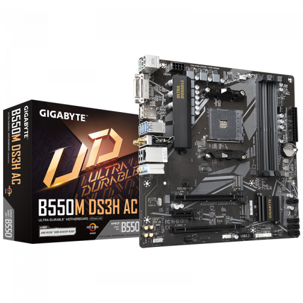 Placa de baza Gigabyte B550M DS3H AC AM4 - imagine 6