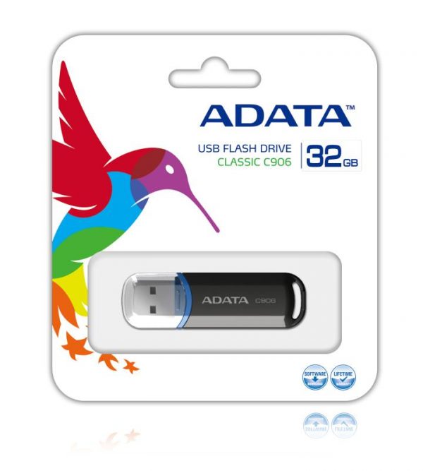 Memorie USB Flash Drive Adata C906, 32GB, USB 2.0, negru - imagine 4