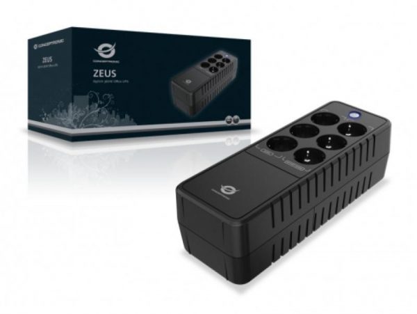 Conceptronic ZEUS05E 650VA 360W UPS, Schuko x 6 (3x surge - imagine 9