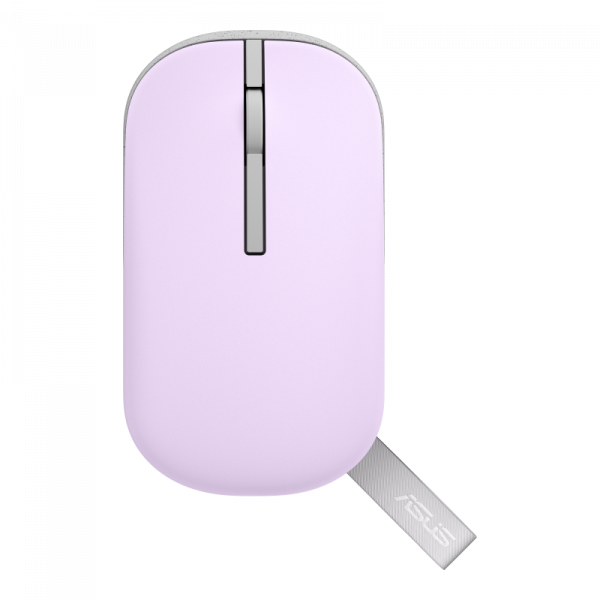 Mouse Asus MD100, wireless, purple - imagine 6
