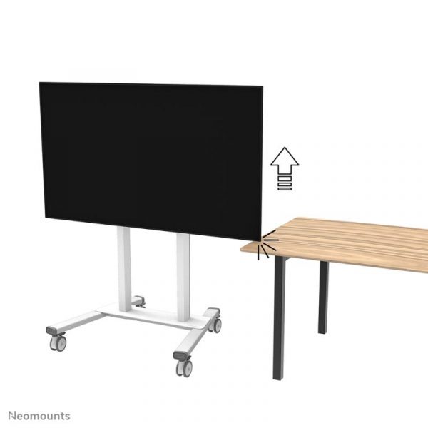 Stand mobil motorizat Neomounts by Newstar, 37"-100", 110 kg, VESA 800x600, alb - imagine 17