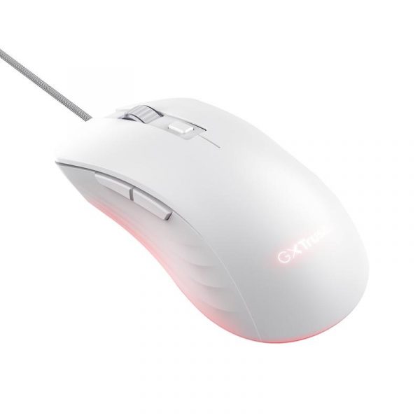 Mouse Trust GXT924W YBAR+ 25600 DPI, alb - imagine 8