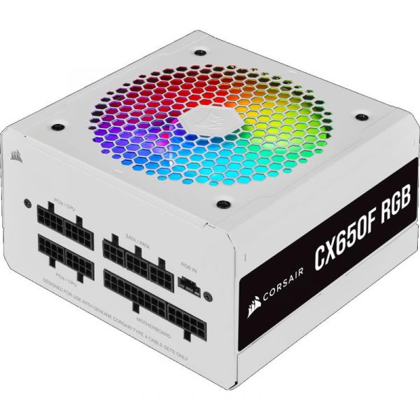 Sursa Corsair CX650F RGB White 80+ Bronze, 650W - imagine 8