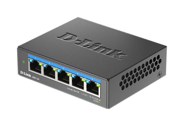 D-LINK DMS-105 UNMANAGED SWITCH 5 PORT, Interfata: 5 x 10/100Mbps/1G/2.5G, - imagine 10