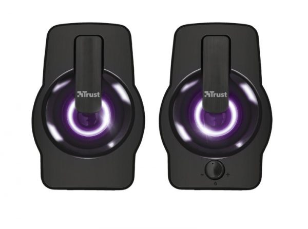 Boxe Stereo Trust Gemi RGB 2.0 Speaker, 6W, negru - imagine 9