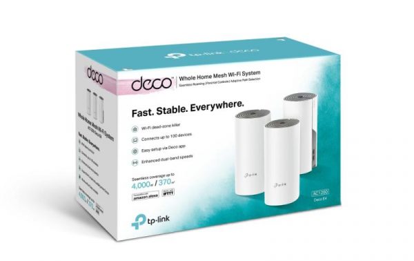 TP-Link Sistem Mesh Wi-Fi pentru întreaga casă AC1200, DECO E4(3-PACK);2 - imagine 8