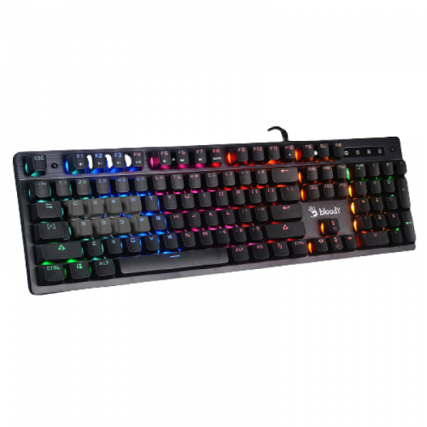 Tastatura A4tech B500N Bloody gaming, cu fir 106 taste gri - imagine 4