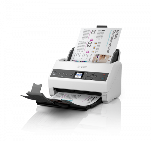 Scanner Epson DS-730N, dimensiune A4, tip sheetfed, viteza scanare: 40 - imagine 5