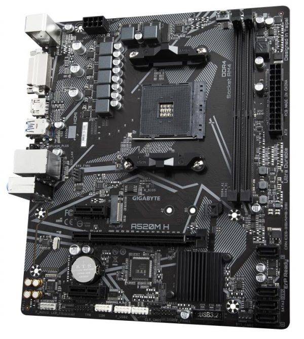 Placa de baza Gigabyte A520M H, Socket AM4 - imagine 9