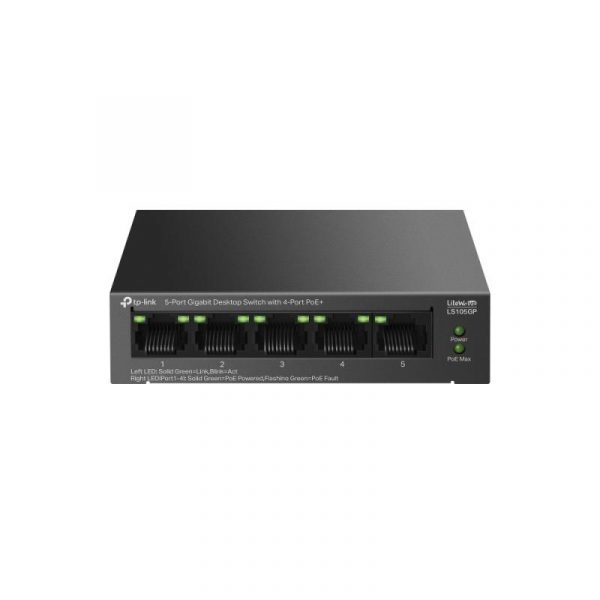 "5-Port Gigabit Desktop Switch with  4-Port PoE+ PORT: 4× - imagine 6