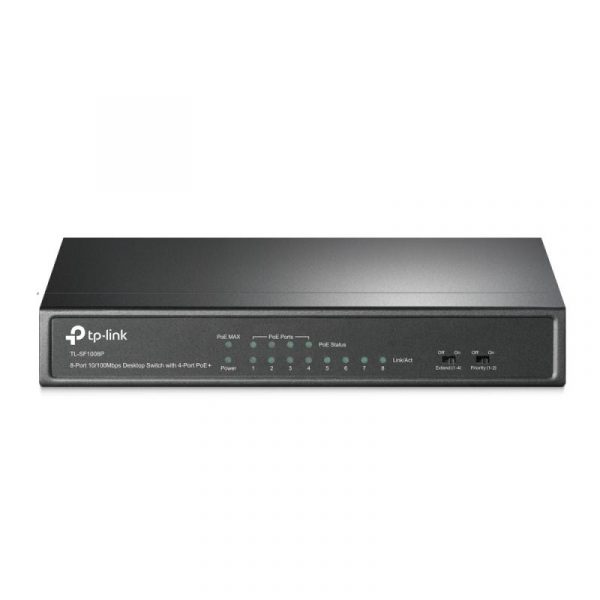 Switch TP-Link TL-SF1008P, 8 port, 10/100 Mbps - imagine 4