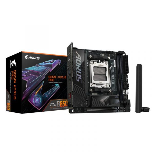 Placa de Baza GIGABYTE B850I AORUS PRO AM5, 2x DDR5, - imagine 3