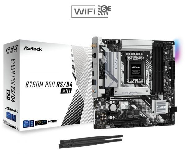 Placa de baza Asrock B760M Pro RS LGA1700, 4x DDR4 - imagine 10