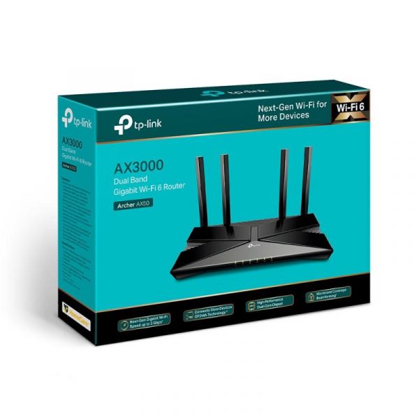 Wireless Router TP-LINK, ARCHER AX50;dual band AX3000  5 GHz: - imagine 11