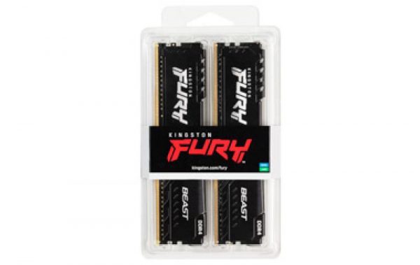 Memorie RAM Kingston,FURY Beast, DIMM, DDR4, 64GB (Kit 2x32GB), 3600MHz, - imagine 8