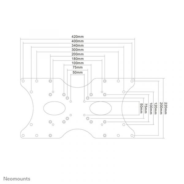 Adaptor VESA Neomounts by Newstar  FPMA-VESA400, 400x200mm, suporta pana - imagine 5