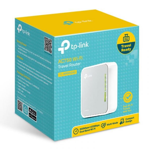 TP-LINK AC750 Wireless Travel Router, TL-WR902AC, IEEE 802.11ac/n/a5GHz ,IEEE 802.11b/g/n - imagine 7