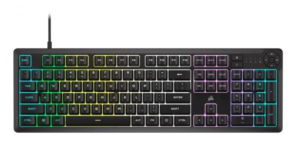 Tastatura Gaming Corsair K55 CORE Backlit Zoned RGB LED, Rubberdome - imagine 5