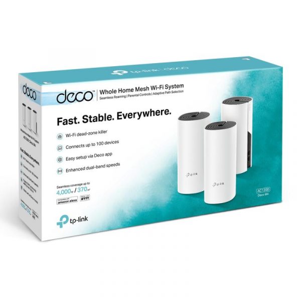 TP-Link Sistem Mesh Wi-Fi pentru întreaga casă AC1200, DECO M4(3-PACK); - imagine 11