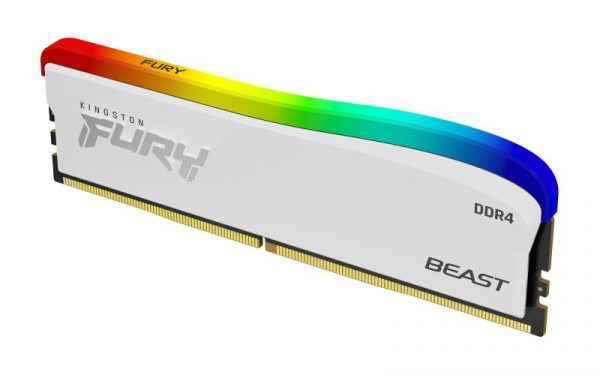 Memorie RAM Kingston Fury Beast White, DIMM, DDR4, 16GB, CL18, - imagine 13